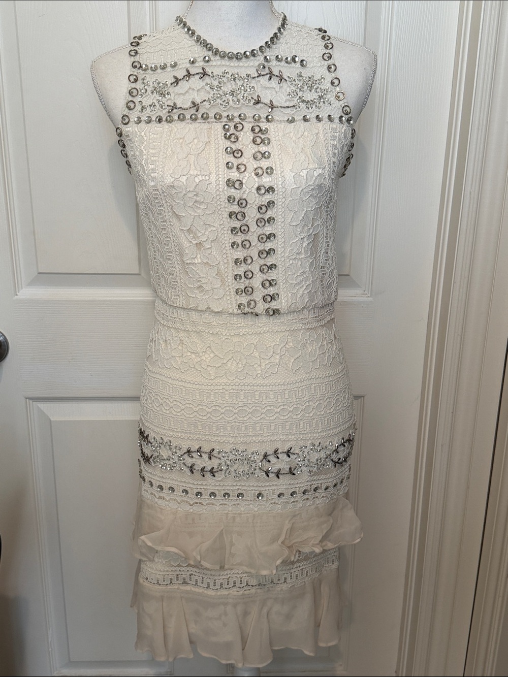 Parker Ivory Lace Dress